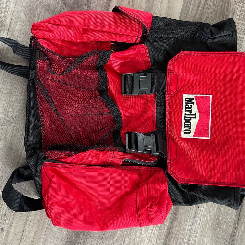 Marlboro Bold Red and Black Backpack